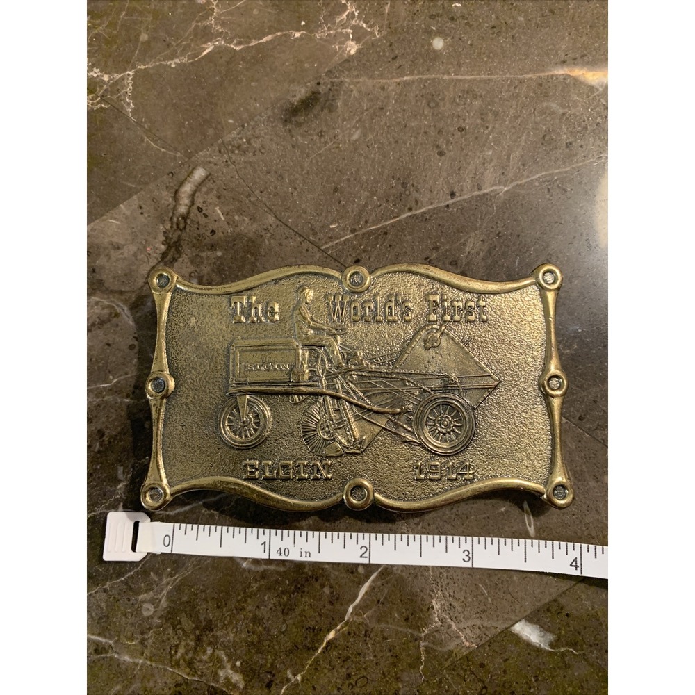 the great american buckle co limited edition bras belt buckle first Elgin 1914